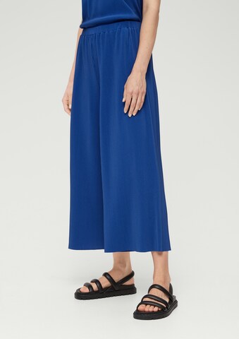 Wide leg Pantaloni di s.Oliver in blu