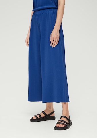 Wide leg Pantaloni di s.Oliver in blu