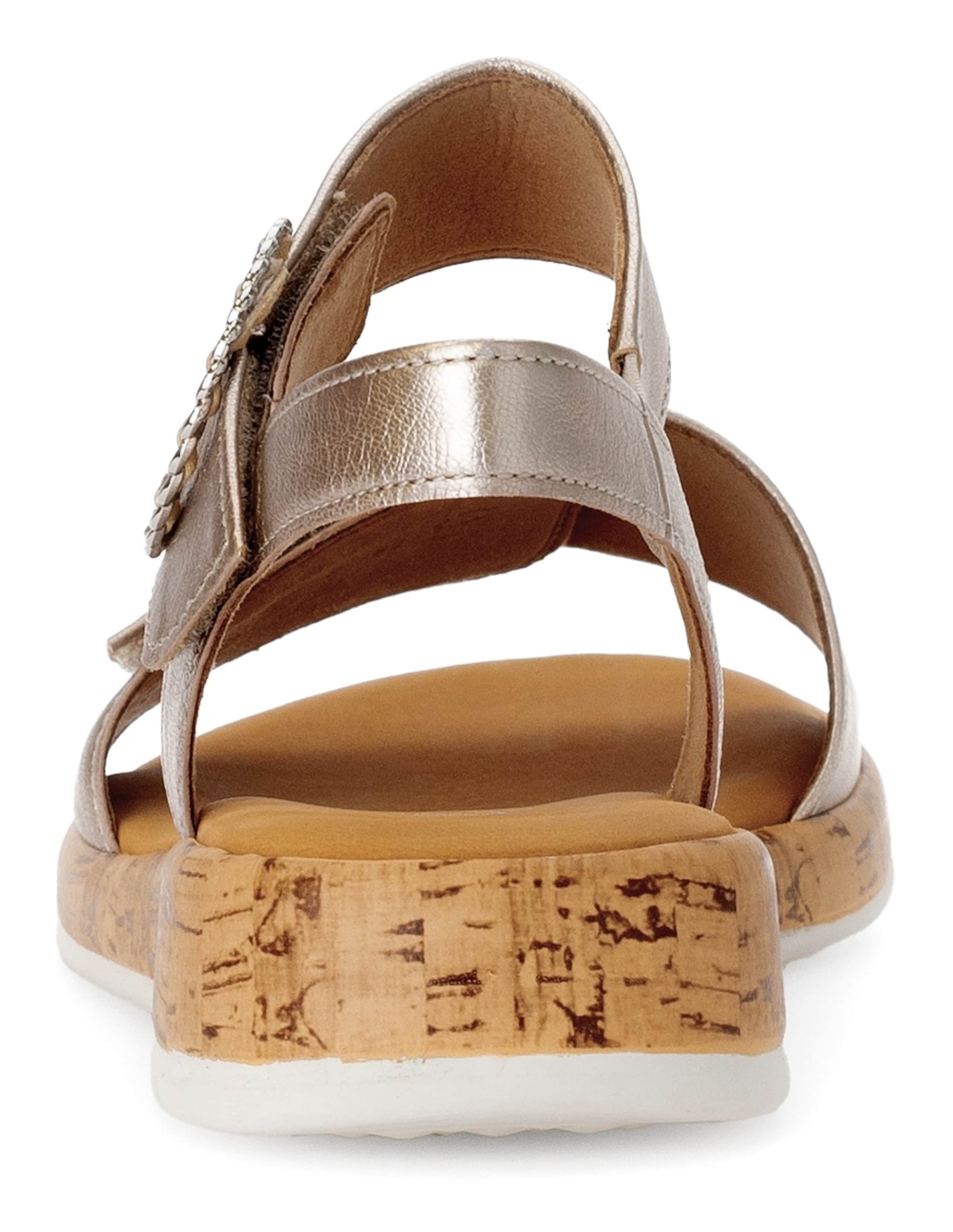 GABOR Strap sandal in Gold