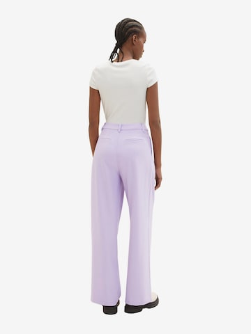 Wide Leg Pantalon à pince TOM TAILOR DENIM en violet