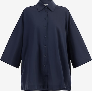 Camicia da donna di RISA in blu: frontale
