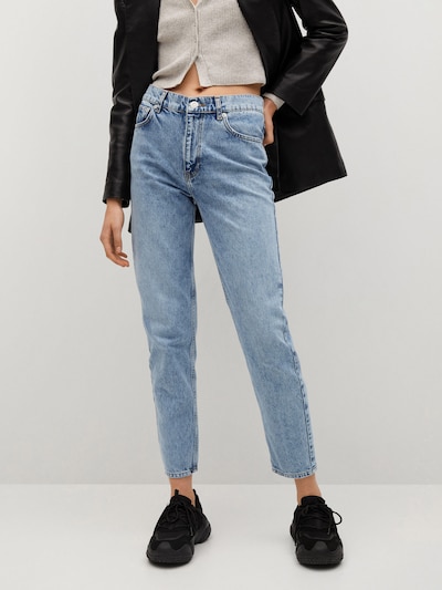 MANGO Džíny 'Mom80' - modrá džínovina, Model/ka