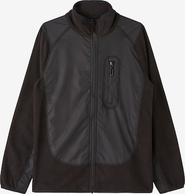 s.Oliver Fleece Jacket in Black: front