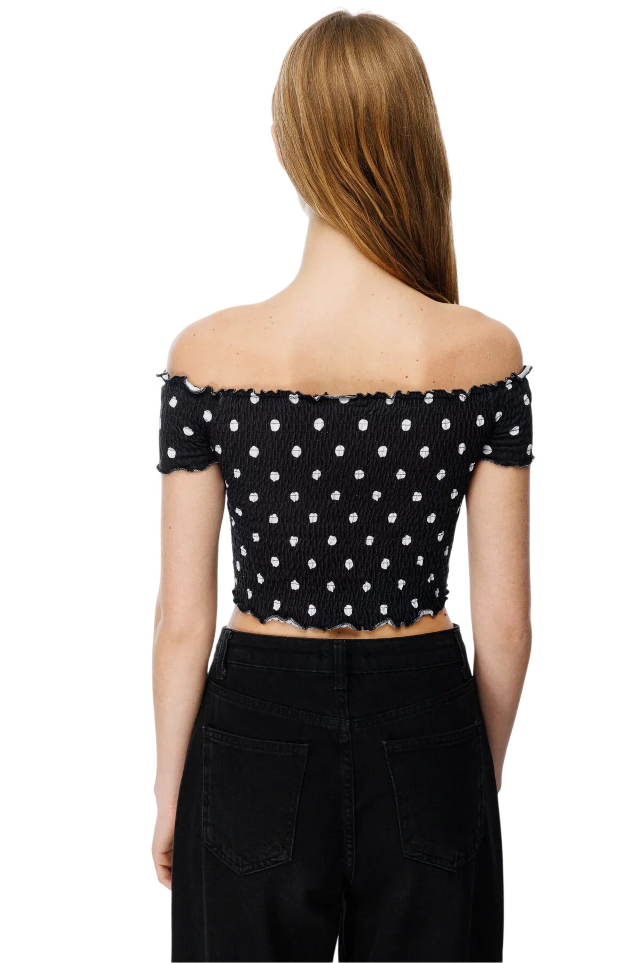 Alexa Dash Bluse in Schwarz