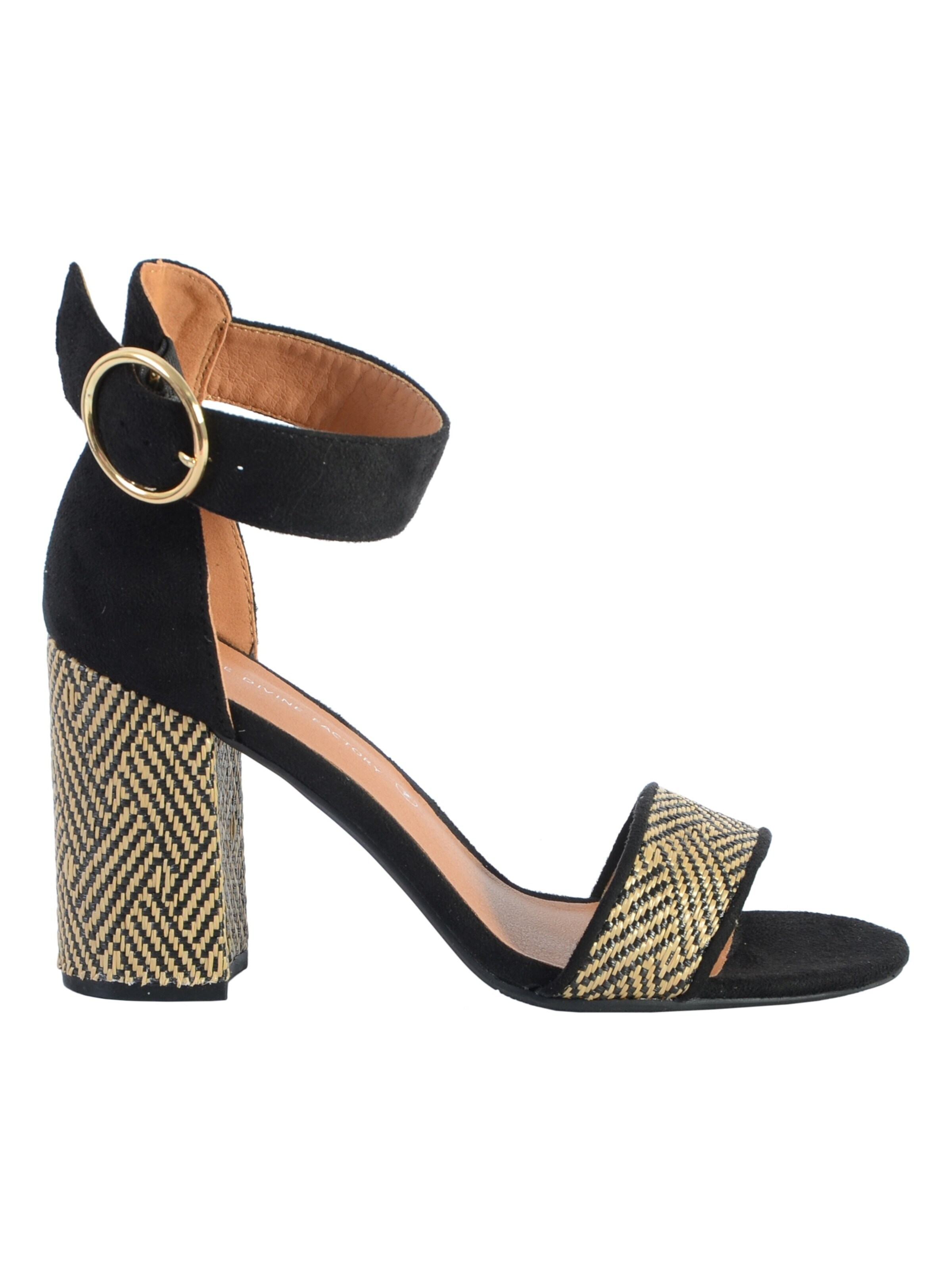 Sandales The Divine Factory en noir