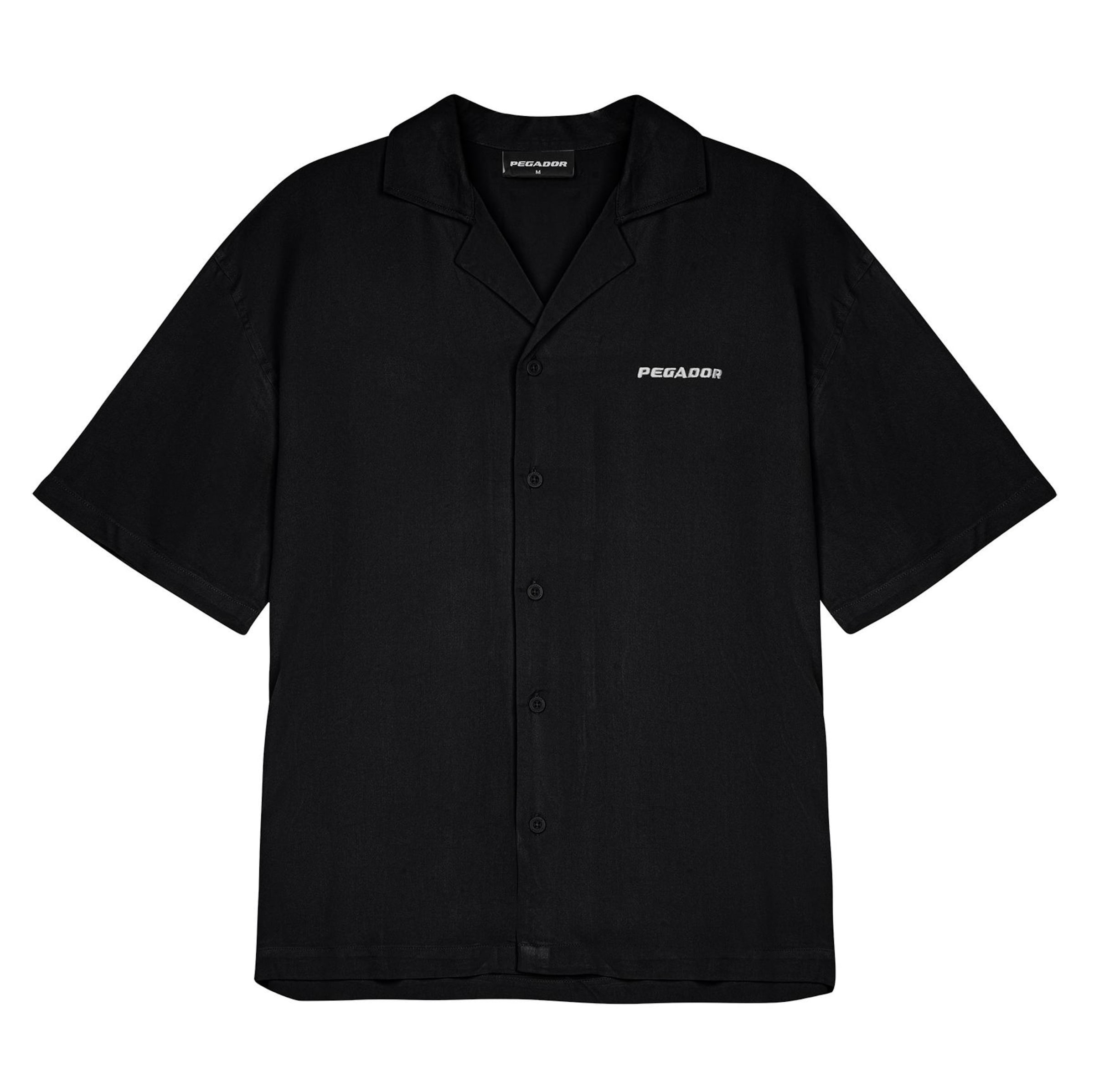 Pegador Regular Fit Hemd in Schwarz: Vorderseite