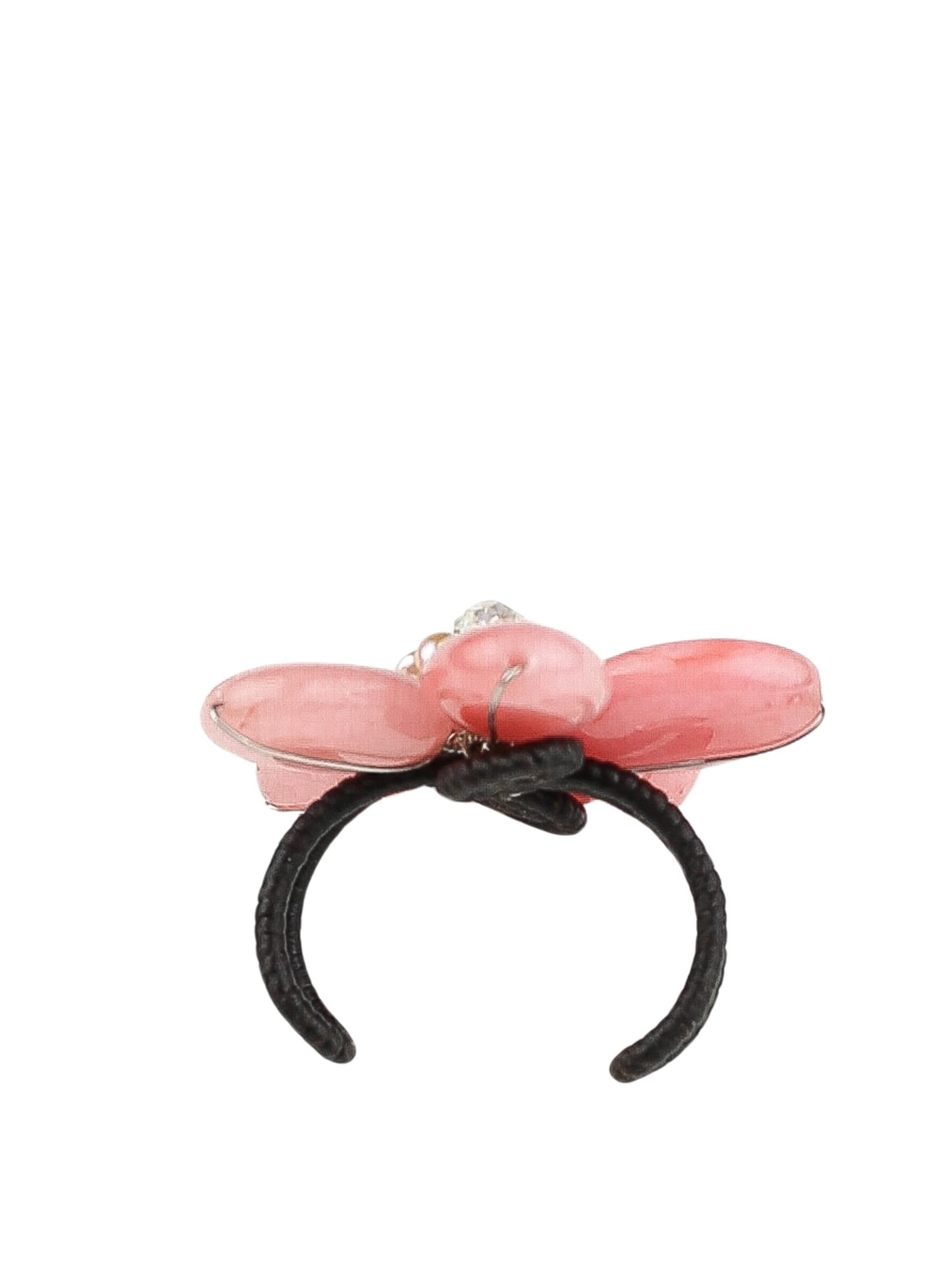 COLLEZIONE ALESSANDRO Ring 'Marseille'‌‌‌‌‌‌ in Pink