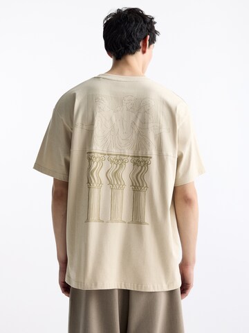 Pull&Bear T-Shirt in Beige: Vorderseite