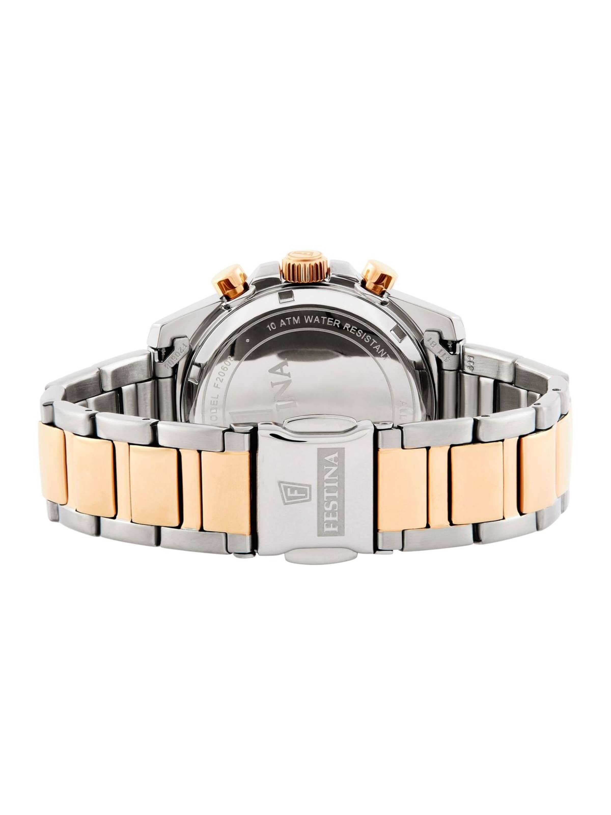 FESTINA Zegarek analogowy 'Chronograph Boyfriend Collection' w kolorze biały