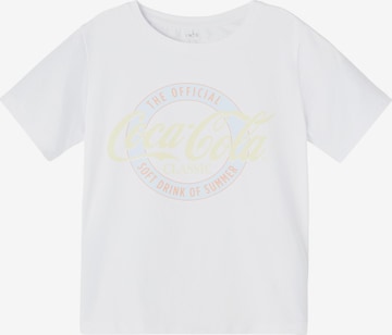 NAME IT Shirt 'Coca Cola' in White: front