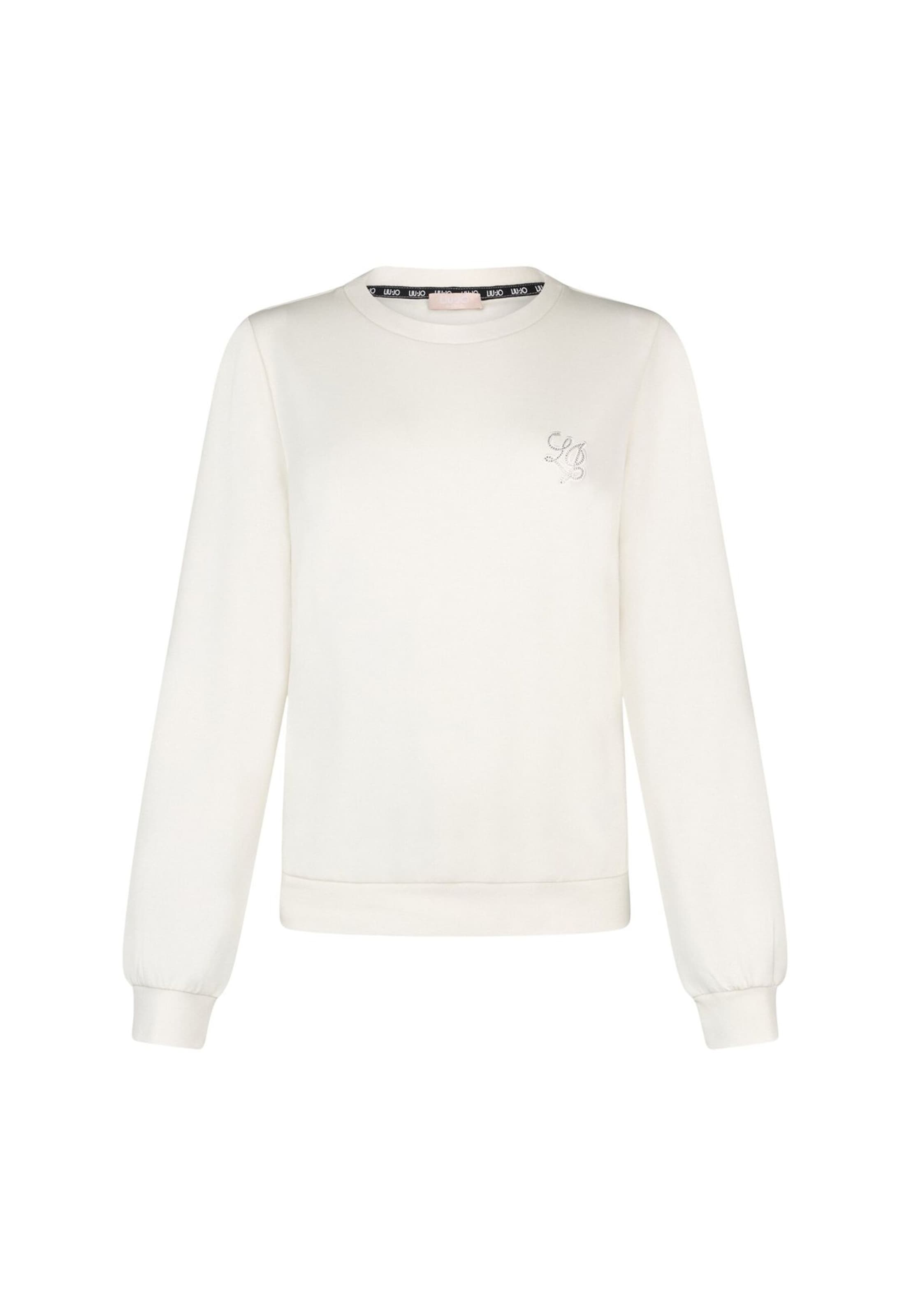 Felpa 'Better' di Liu Jo in bianco: frontale