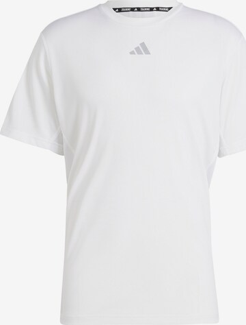 ADIDAS PERFORMANCE - Camiseta funcional en blanco: frente