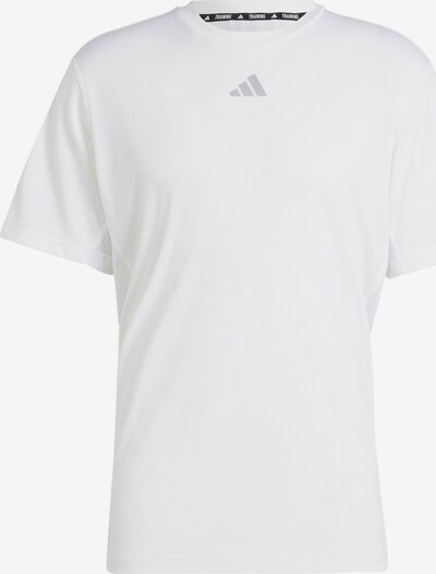 ADIDAS PERFORMANCE T-Shirt fonctionnel en gris / blanc, Vue avec produit