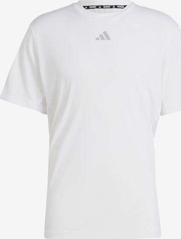 ADIDAS PERFORMANCE - Camisa funcionais em branco: frente