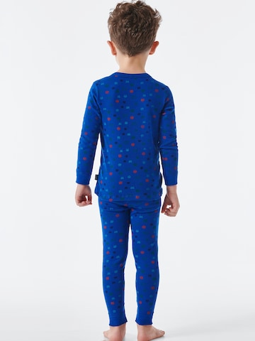 SCHIESSER Pyjama ' Wild Animals ' in Blau