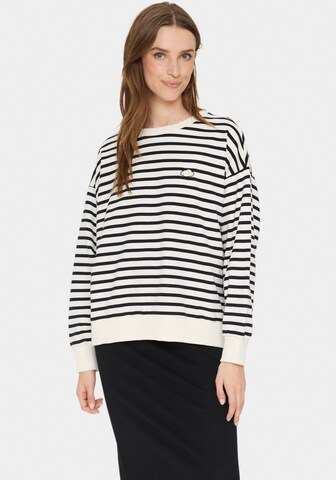 SAINT TROPEZ Sweatshirt in Weiß: Vorderseite