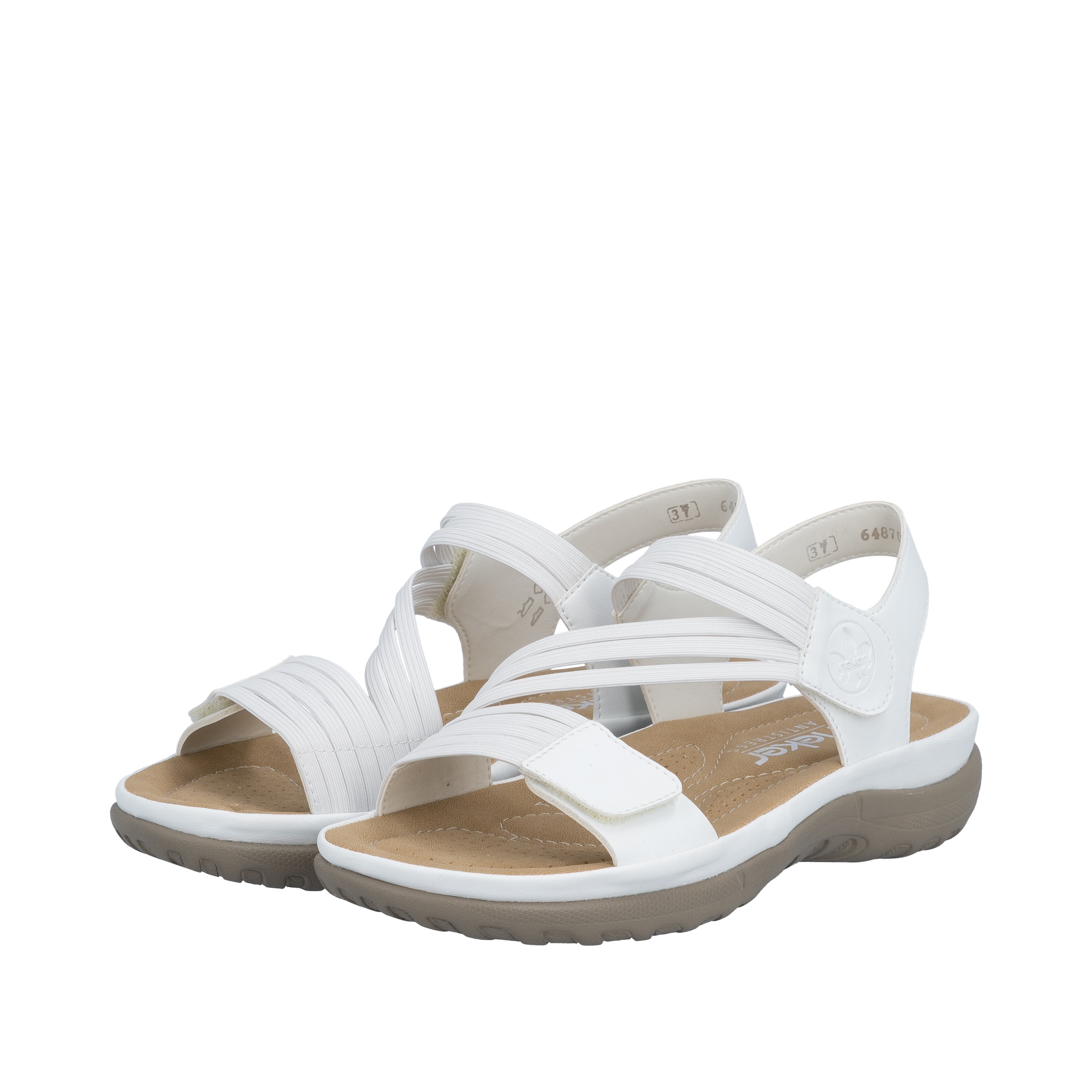 Rieker Sandali | bela barva