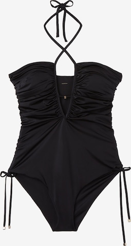 CALZEDONIA Badeanzug  'SHINY' in Schwarz: predná strana