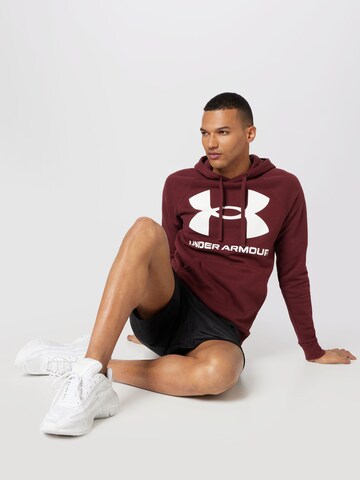 UNDER ARMOUR Athletic Sweatshirt 'Rival' in Red