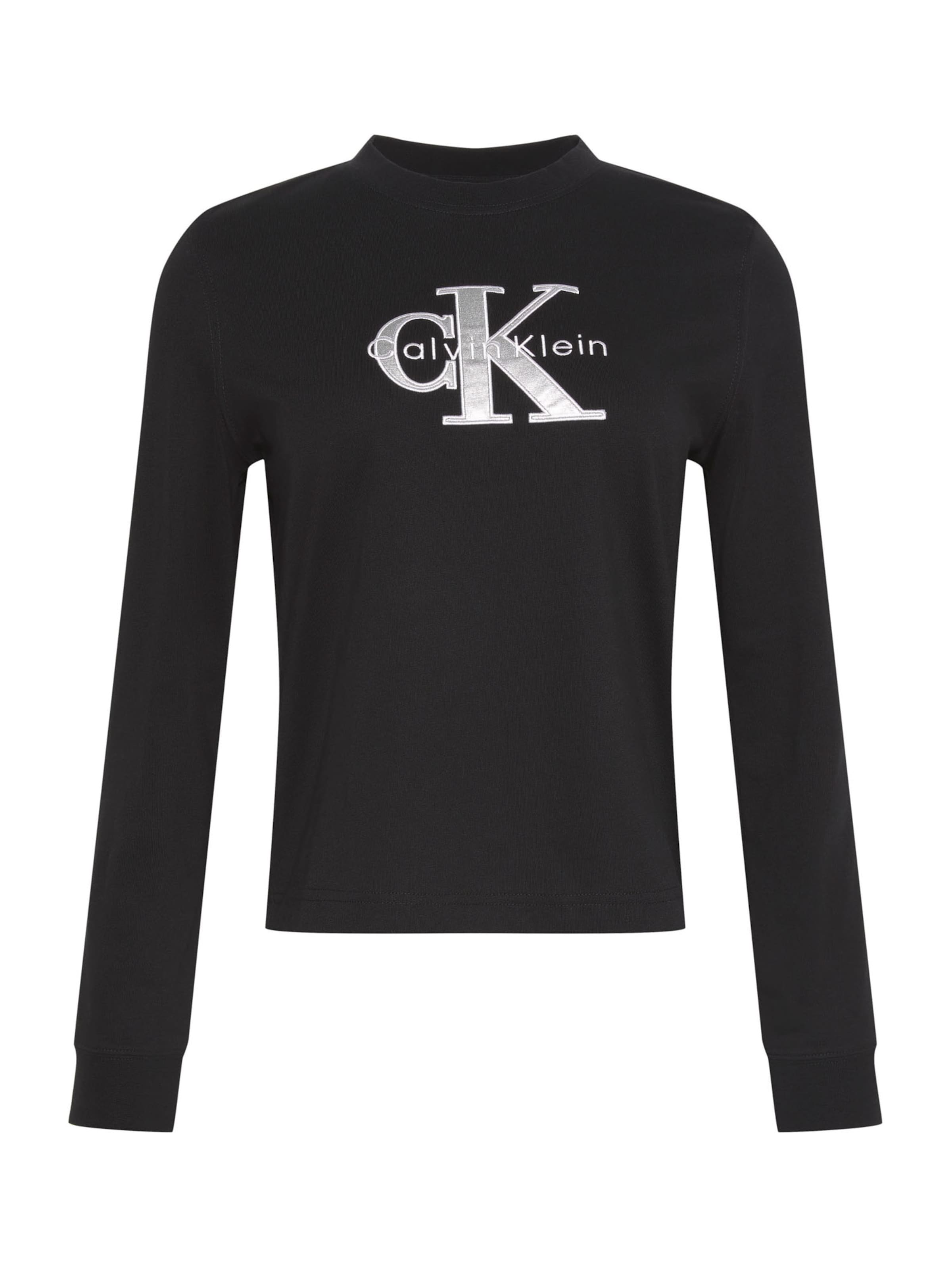 Calvin Klein Jeans Tričko – černá: přední strana