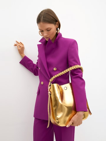 Lola Casademunt "Чанта тип ""Shopper""" в злато: отпред