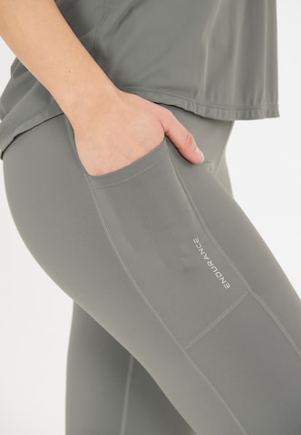 ENDURANCE Skinny Sportbroek 'Strong' in Groen