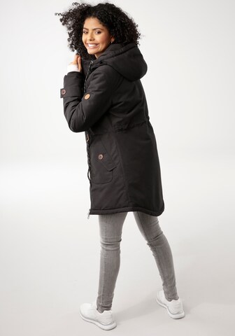 KangaROOS Winterparka in Schwarz