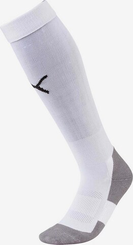 PUMA Soccer Socks 'Team Liga' in White: front