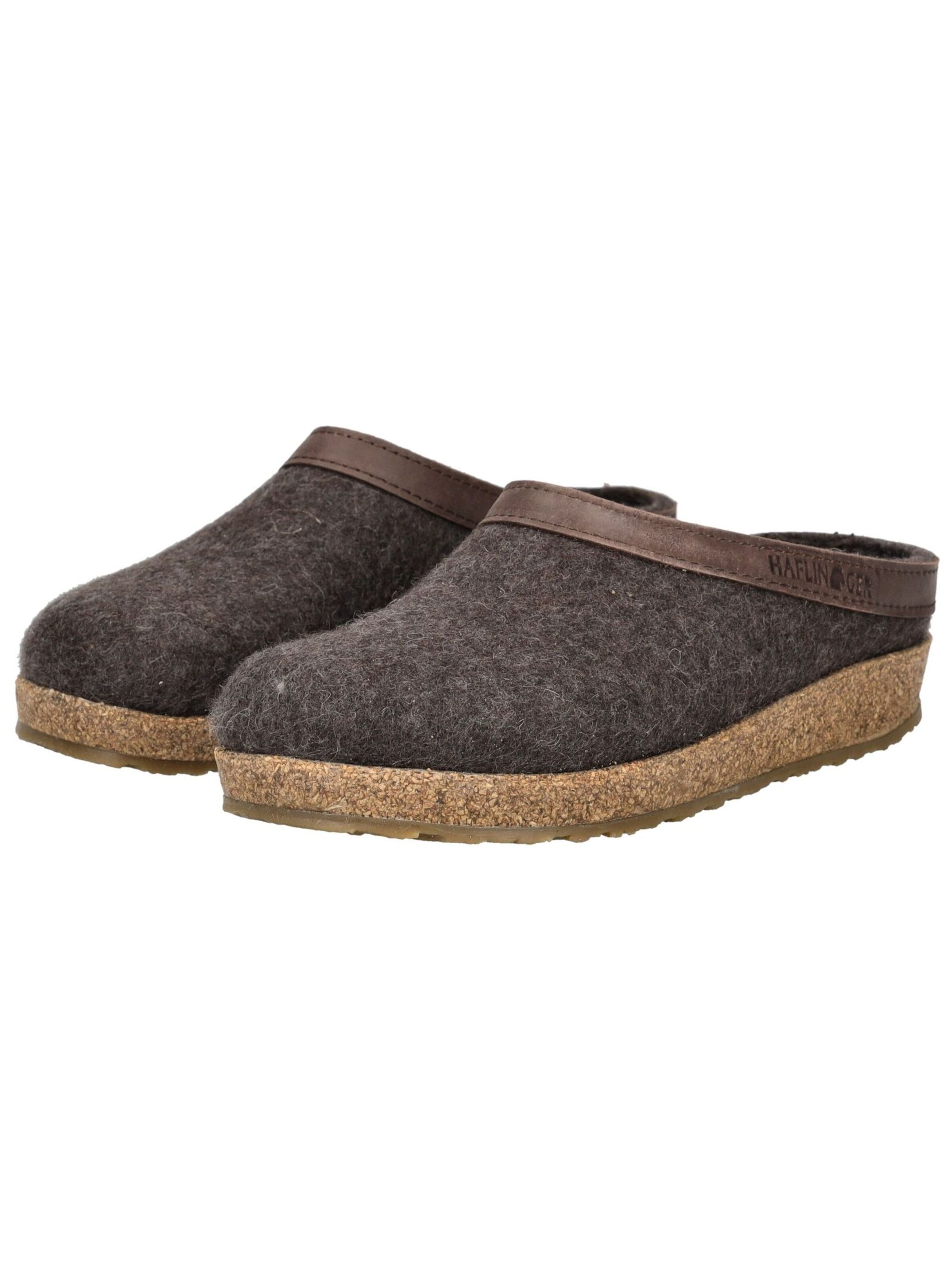 HAFLINGER Slippers 'Torben' in Brown