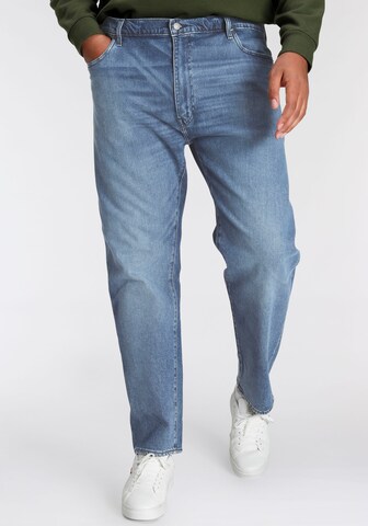 Levi's® Plus Tapered Jeans in Blue: front