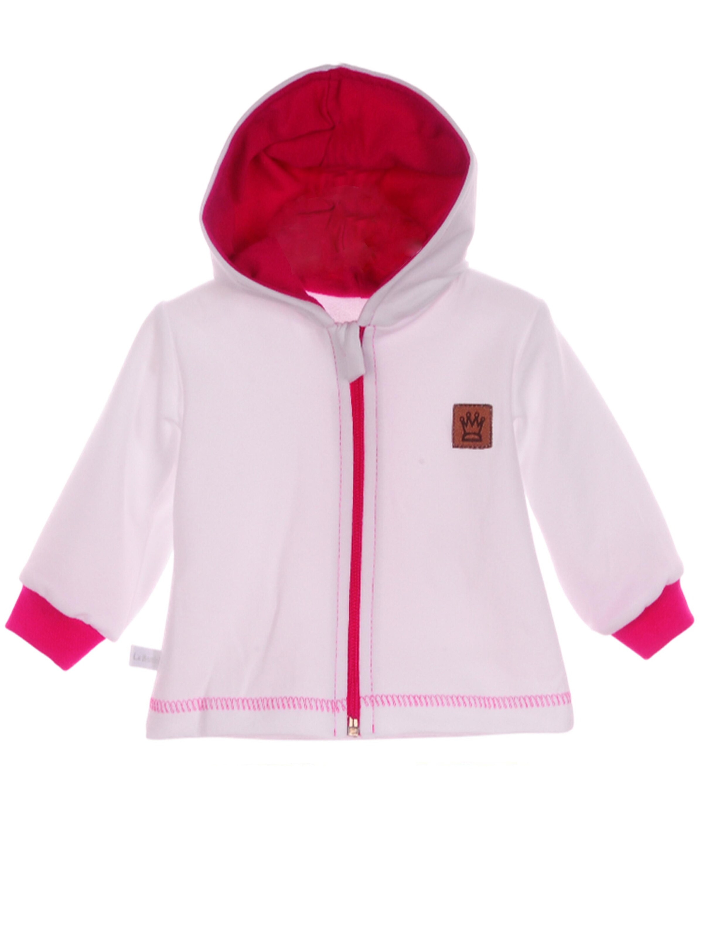 La Bortini Sweatjacke in Pink: Vorderseite