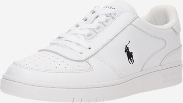 Sneaker low de la Polo Ralph Lauren pe alb: față