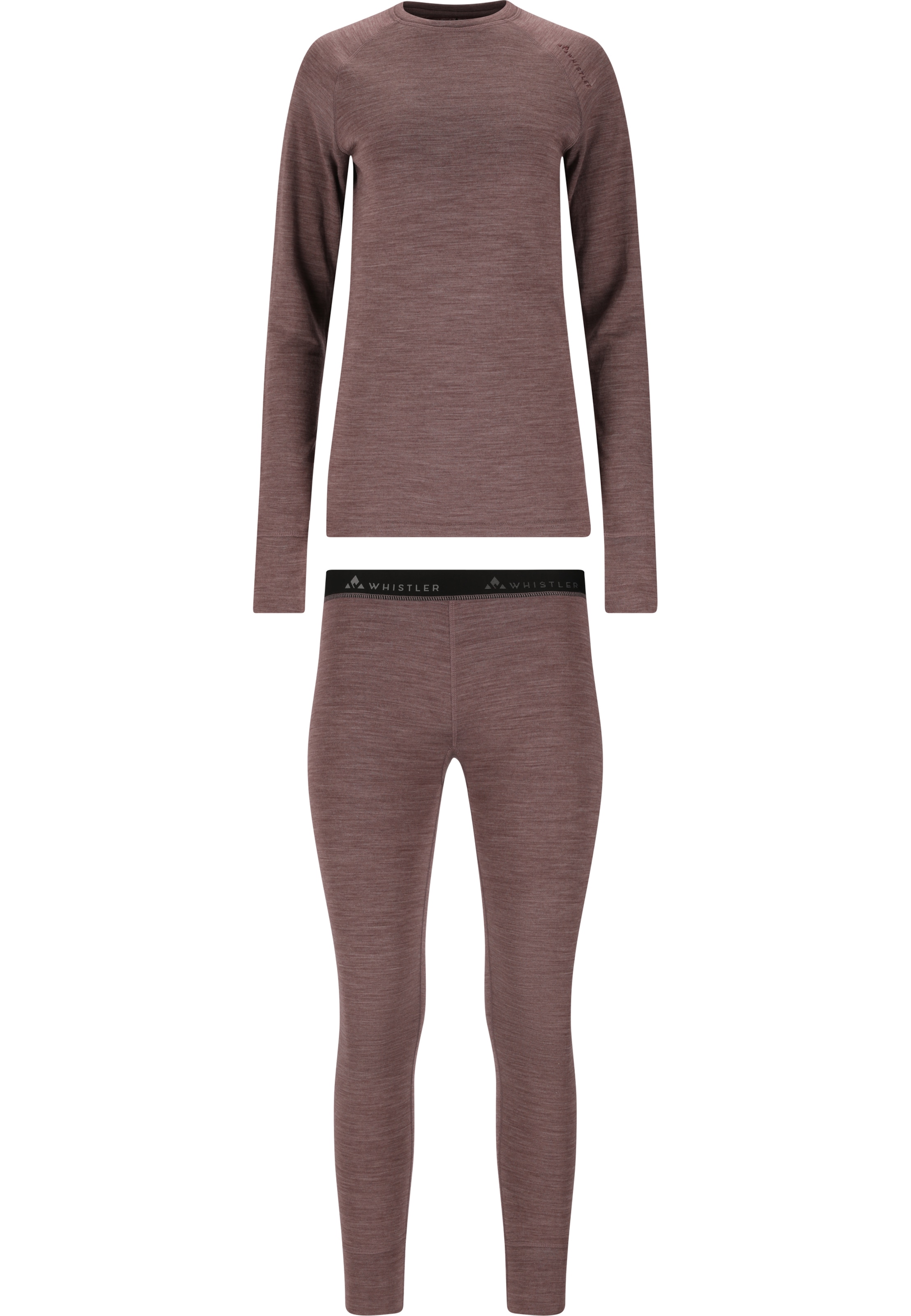 Whistler Baselayer-Set 'Farsund' in Rot: Vorderseite