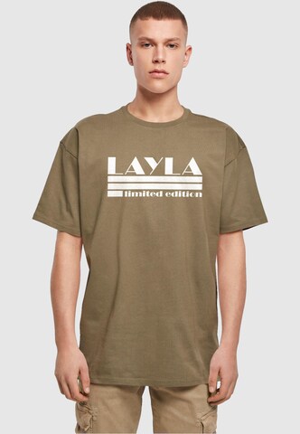 Merchcode Shirt 'Layla' in Grün: Vorderseite