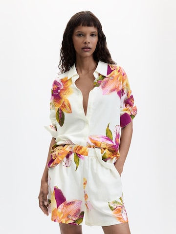 Desigual - Regular Calças em branco