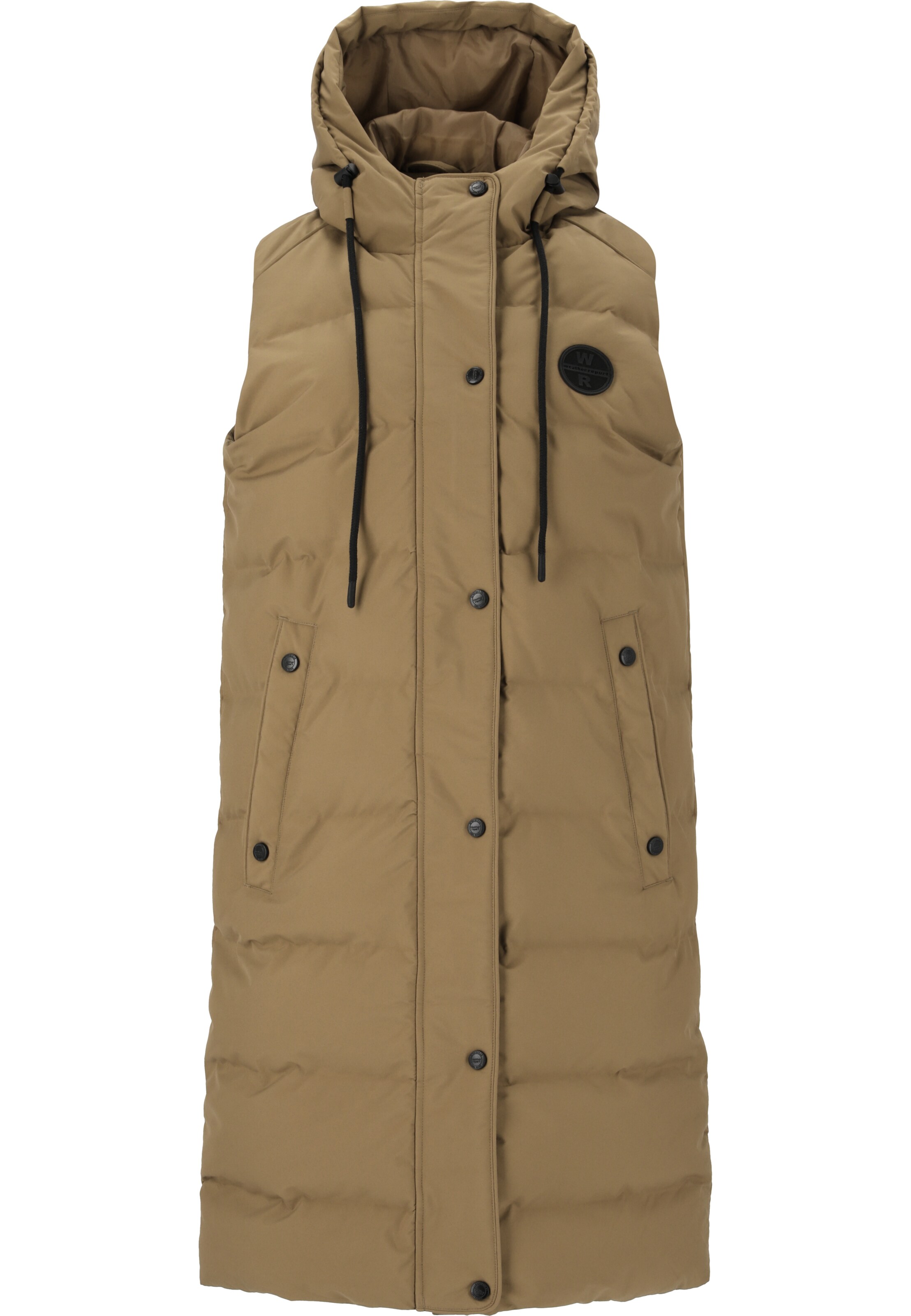 Weather Report Weste 'Chief' in Braun: Vorderseite