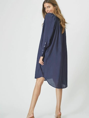 Robe 'Callum' co'couture en bleu