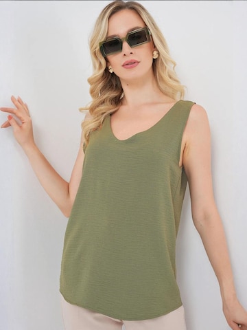 Camicia da donna 'Blusen' di Bigdart in verde: frontale