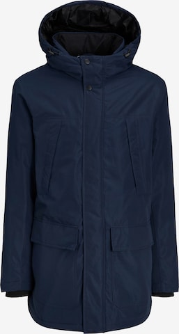 JACK & JONES Winter Parka in Blue: front