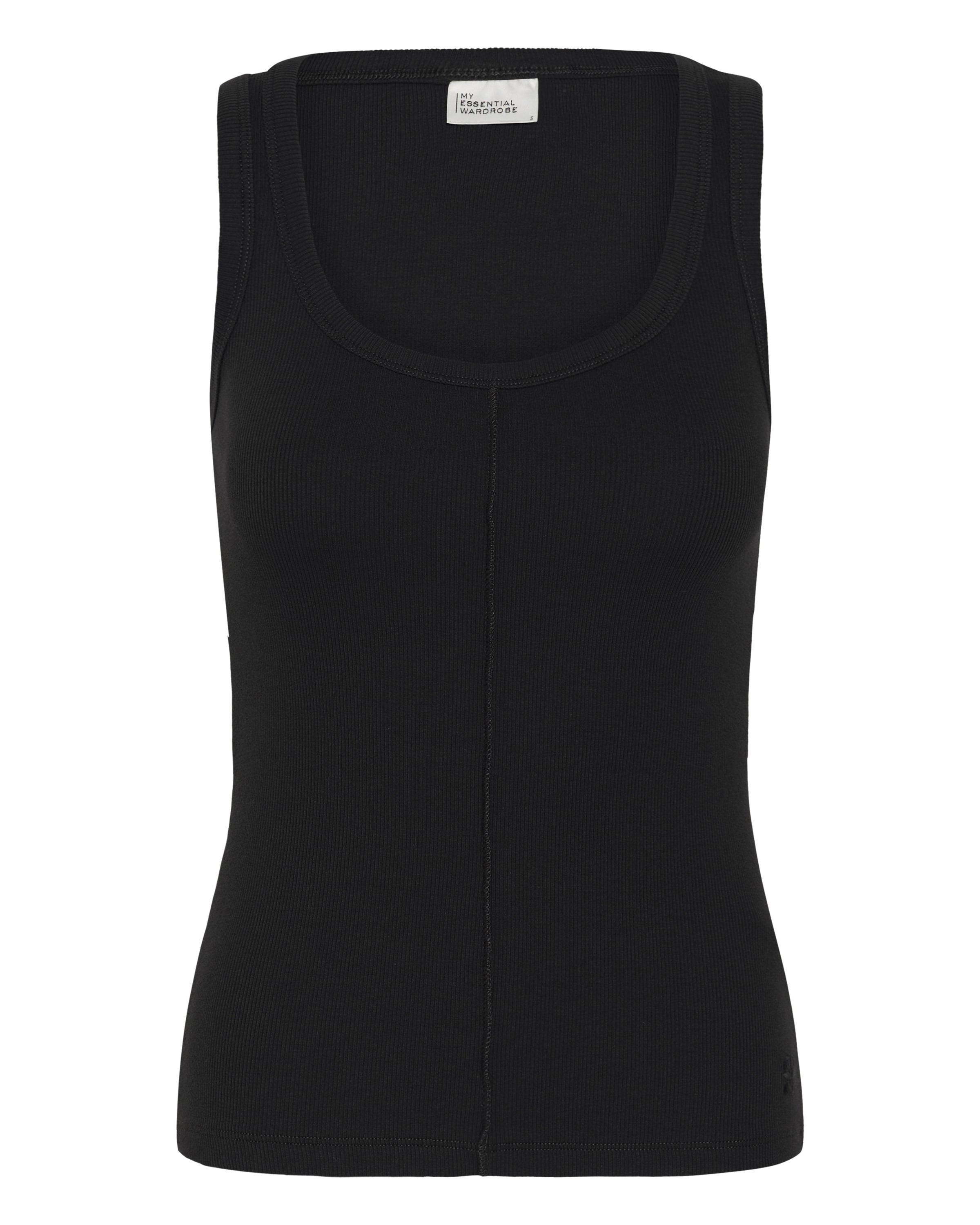 My Essential Wardrobe Top in Schwarz: Vorderseite