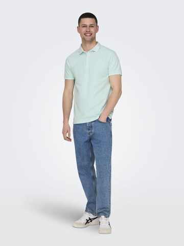 Only & Sons Poloshirt 'FLETCHER' in Blau