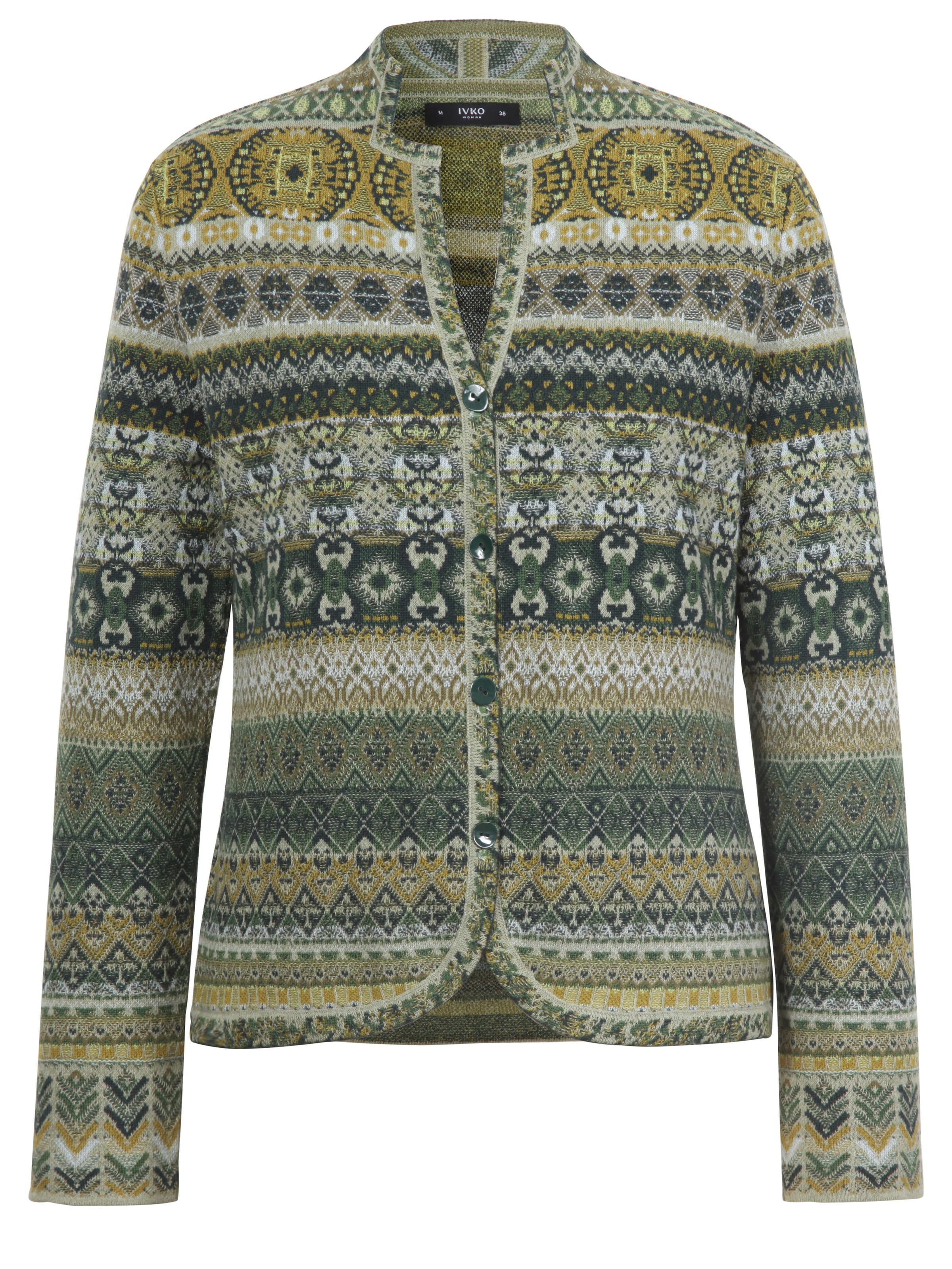 IVKO Strickjanker in Grün: Vorderseite