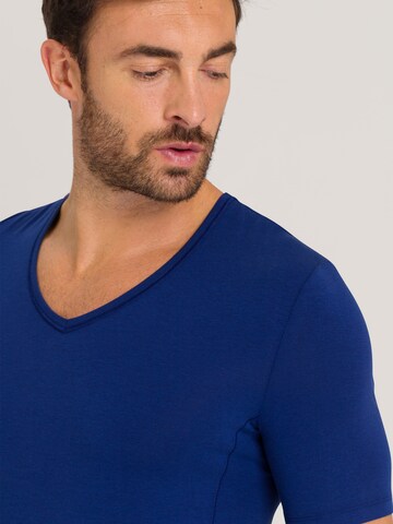 Hanro T-Shirt 'Natural Function' in Blau