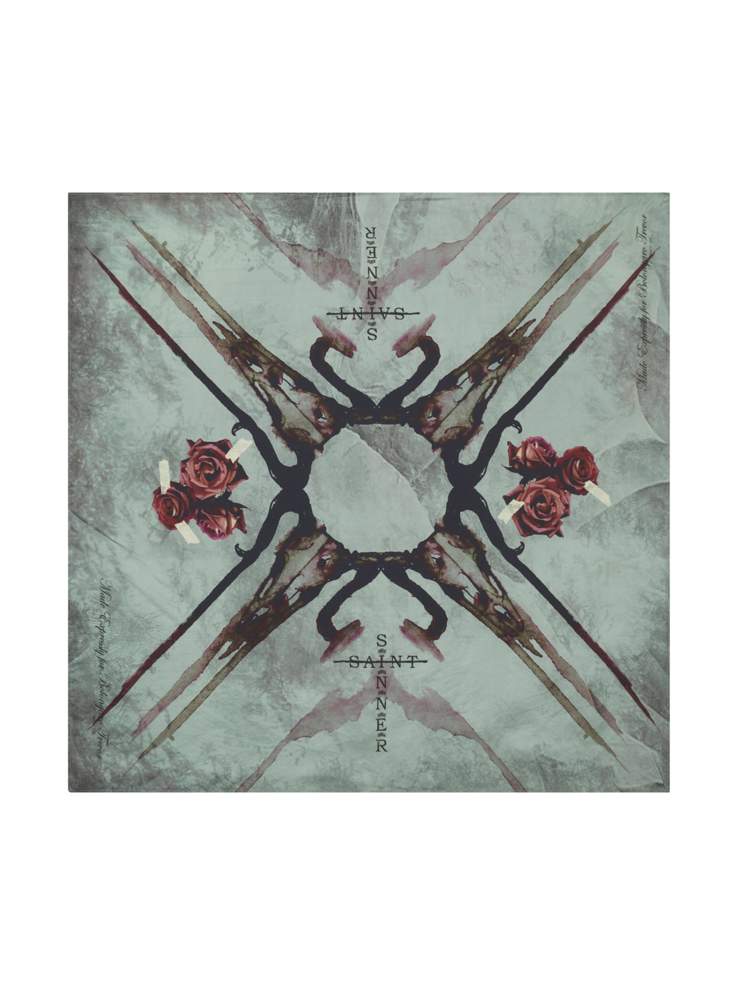 Bolongaro Trevor Modeschal 'Ram Skull' in Grau: Vorderseite