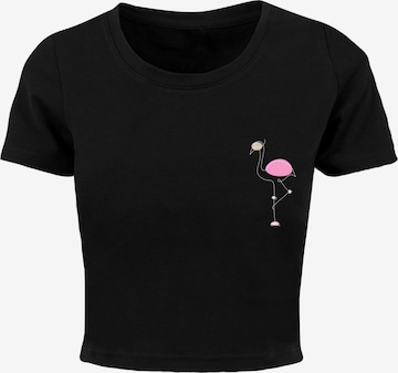 Merchcode Shirt 'Flamingo' in Black: front