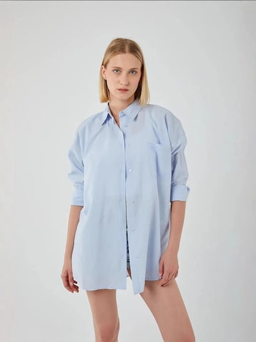Camicia da donna di MixRay in blu: frontale