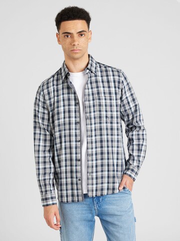 s.Oliver - Ajuste regular Camisa en azul: frente