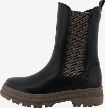 Bottines TOM TAILOR en noir : devant