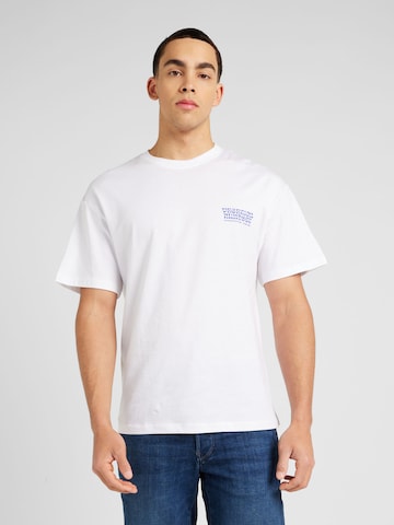 JACK & JONES Тениска 'ANCIENT' в бяло: отпред