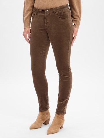 Franco Callegari Slim fit Pants in Brown: front